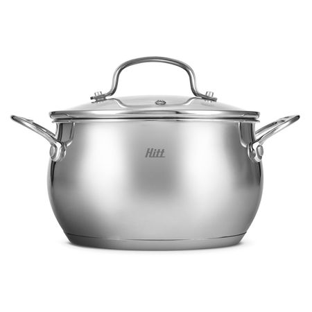 Кастрюля Hitt Siena нержавеющая сталь 4,9 л, 22х12,5 см