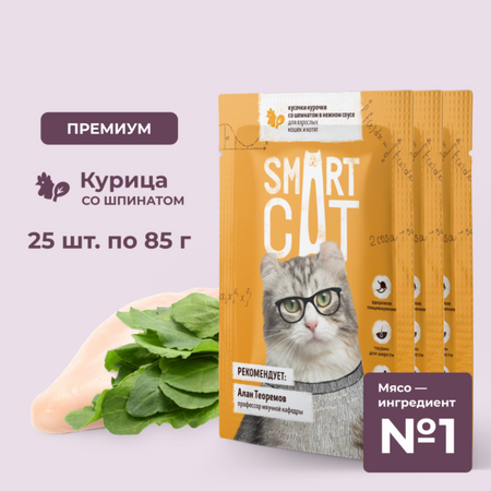 Консервы, паучи Smart Cat паучи 