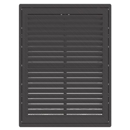 Решетка вентиляционная пластиковая приточно-вытяжная НашВент 182х251 мм с сеткой кварц