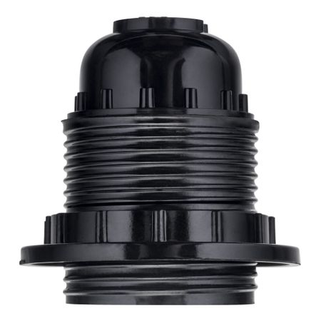 Патрон для лампы Е27 Duwi ПВХ 60 Вт IP20 с кольцом черный (24610 7) патрон эра gu5 3 для галогенных ламп