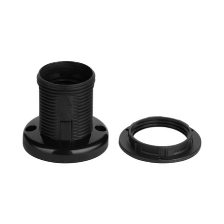 Патрон для лампы Е27 Duwi ПВХ 60 Вт IP20 настенный черный (24538 4) патрон эра gu5 3 для галогенных ламп