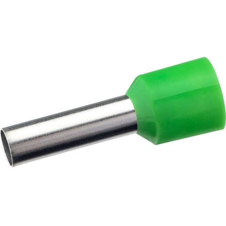 Наконечник штыревой втулочный изолированный Duwi Е6012 12 мм х 6 кв.мм (25 шт.) резиновые втулки для проводов id 3 22мм черные