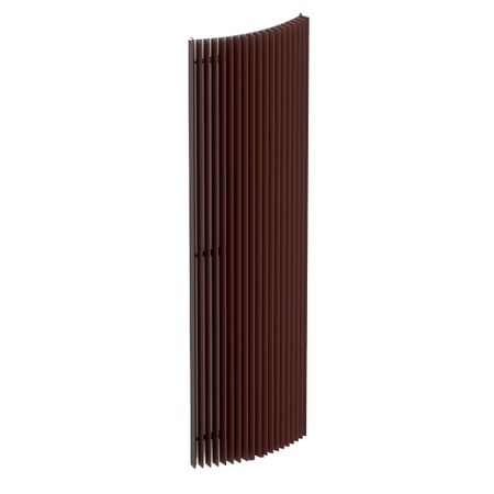 Радиатор стальной Jaga Iguana Arco 50 мм 1 секция 1/2 нижнее подключение 1800х510 мм коричневый