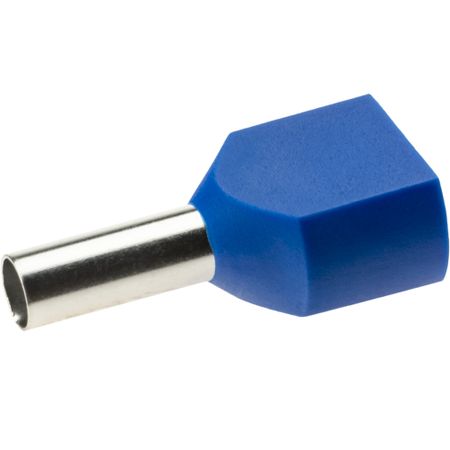 Наконечник штыревой втулочный изолированный Duwi 8 мм х 2,5 кв.мм двойной (25 шт.)