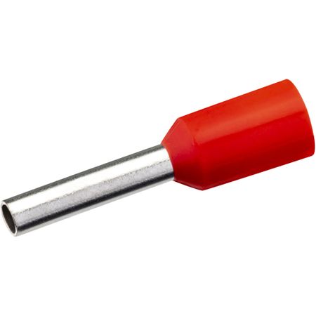 Наконечник штыревой втулочный изолированный Duwi Е1008 8 мм х 1 кв.мм (25 шт.) резиновые втулки для проводов id 3 22мм черные