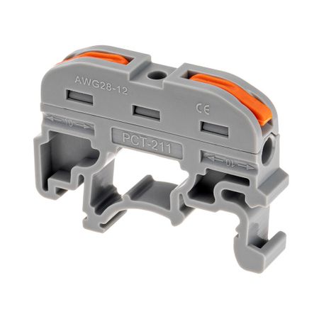 Клемма на 1 провод Duwi СМК-401DIN 4 кв.мм с рычажками без пасты (5 шт.) (26740 9)