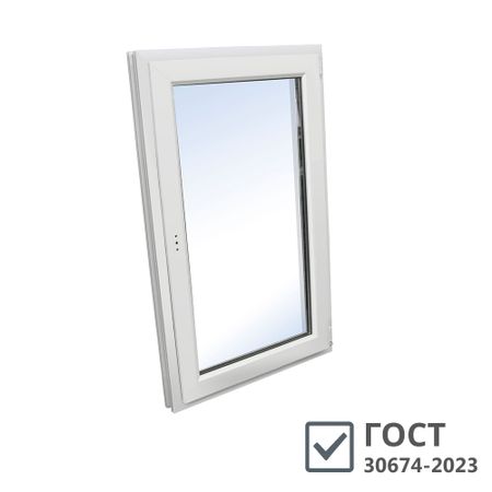 Пластиковое окно VEKA WHS Halo 60 900х600 мм 1 створка правая поворотно-откидная однокамерное