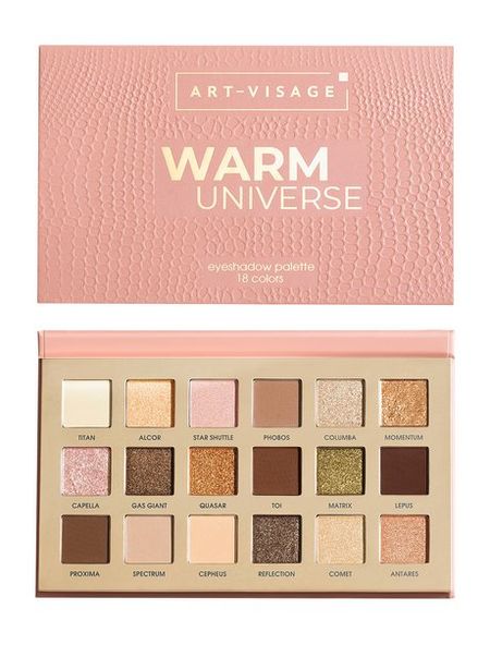 Art-Visage Warm Universe Eyeshadow Palette светодиодный бисер теплых ов warm and happy 213