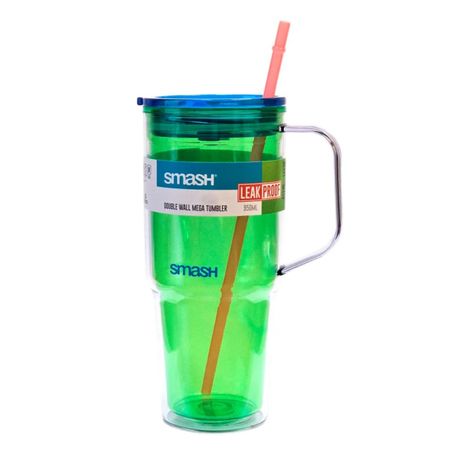Кружка Smash Neon с трубочкой 950 мл