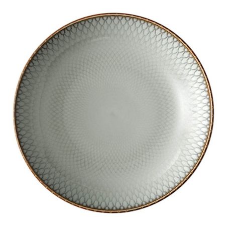 Тарелка Lunasol суповая серо-бежевая, ромбы 23 см
