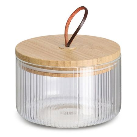 Банка Zeller 19475 для сыпучих продуктов стекло, бамбук 520 мл