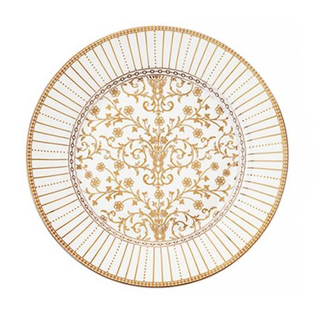 Тарелка закусочная Pozzi Milano 1876 Golden белая 19,5 см