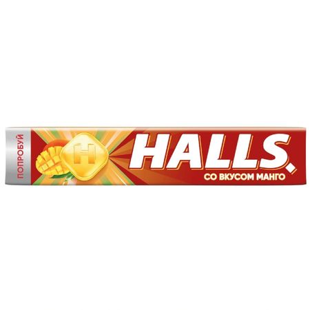 Карамель леденцовая Halls манго 25 г