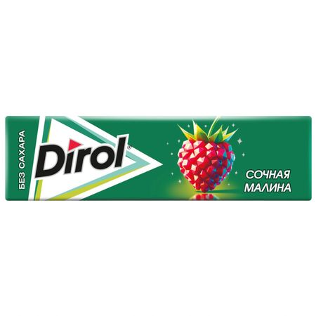 Резинка жевательная Dirol яркая малина 13.6 г