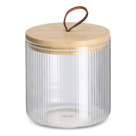 Банка Zeller 19476 для сыпучих продуктов стекло, бамбук 1050 мл