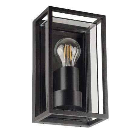 Светильник садово-парковый настенный Arte Lamp Marfik черный E27 15 Вт IP65 (A2322AL-1BK)