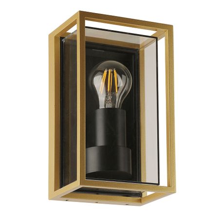 Светильник садово-парковый настенный Arte Lamp Marfik золото E27 15 Вт IP65 (A2322AL-1GO)