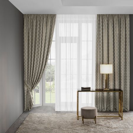 Комплект штор с подхватами Togas Борха бежевый 260x300 см