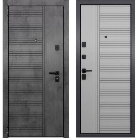 Дверь входная Torex Талса левая ферро - бетон темный 860х2050 мм
