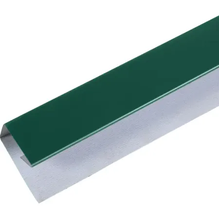 П-планка для профнастила С8 20x30 мм 2 м RAL 6005 Зеленый
