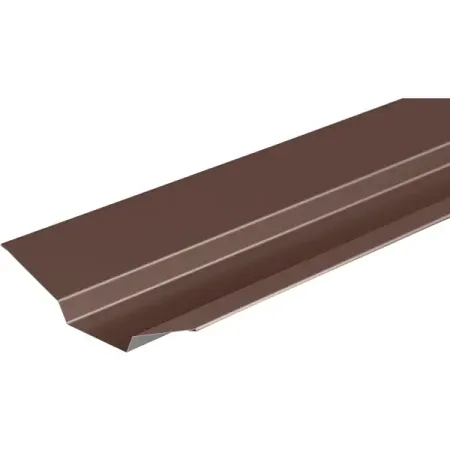 Ендова верхняя 115x30x115 мм 2 м RAL 8017 0.4 мм коричневый