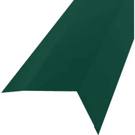 Планка карнизная 100x65 мм 2 м 0.4 мм RAL 6005 зеленый