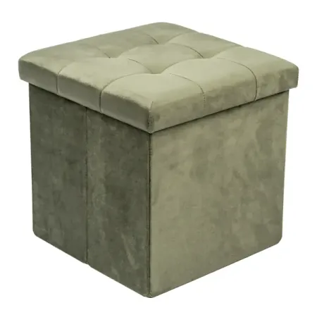 Пуф складной зеленый 38x38 см