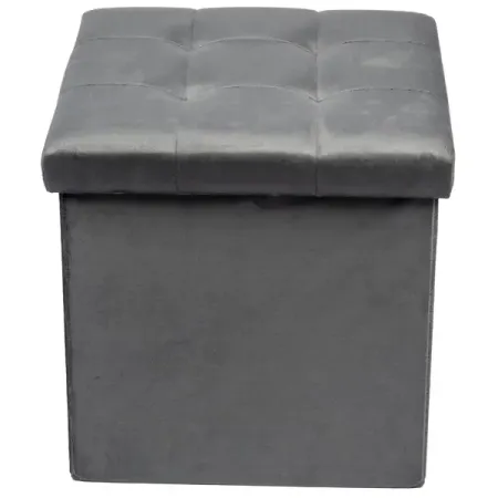 Пуф складной серый 38x38 см