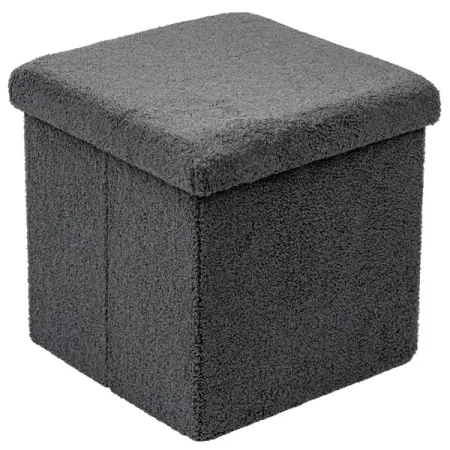 Пуф складной темно-серый 38x38 см