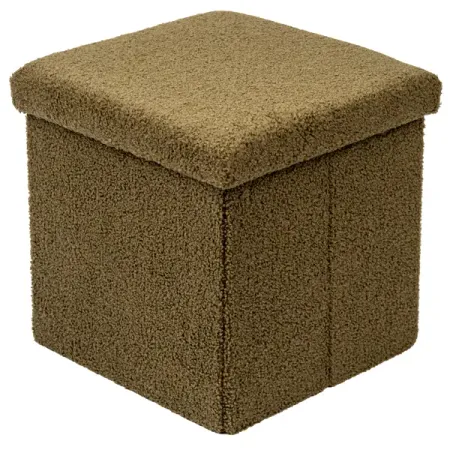 Пуф складной темно-зеленый 38x38 см