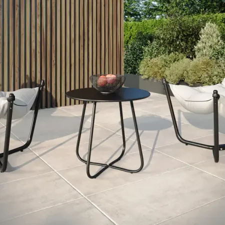 Столик садовый Gala сталь 45 см черный подсвечник gala сердце красный