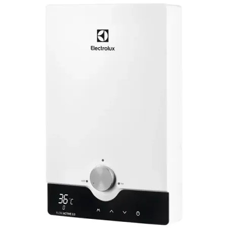 Проточный водонагреватель электрический Electrolux NPX 8 Flow Active 2.0 8.8 кВт белый электрический тумблер kcd4