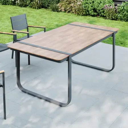 Стол садовый BEGINIA Kalivo 200x98x74 см алюминий коричневый
