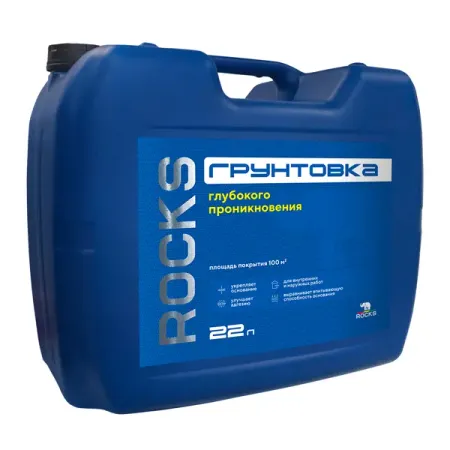 Грунтовка глубокого проникновения Rocks прозрачная 22 л
