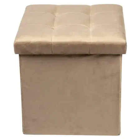 Пуф складной светло-коричневый 38x38 см