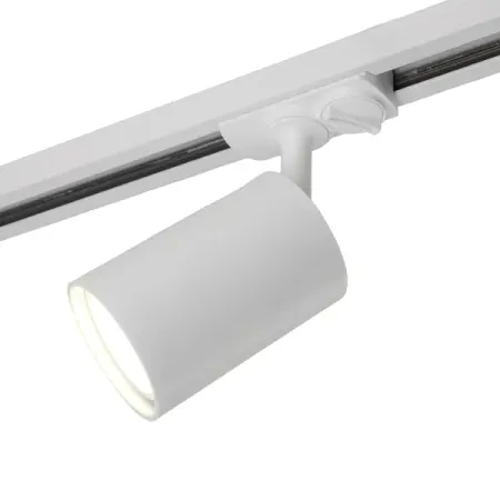 Трековый светильник спот Feron AL142 под лампу GU10 однофазный цвет белый переключатели кнопки питания kcd4 пластик 30 35a 250 125 в переменного тока