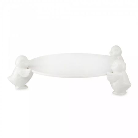 Блюдо Decor de table для торта цыплята, керамика 31 см