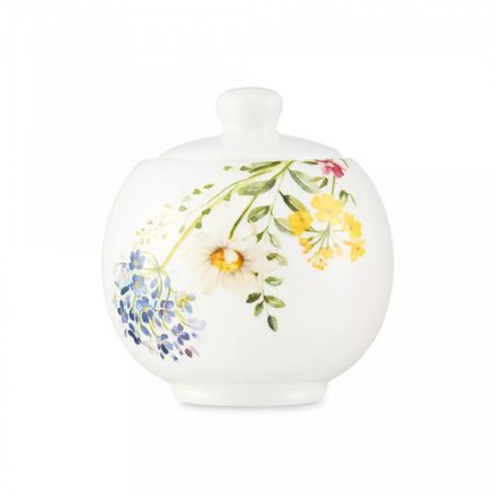 Сахарница Decor de table Полевые цветы, керамика, белая 270 мл