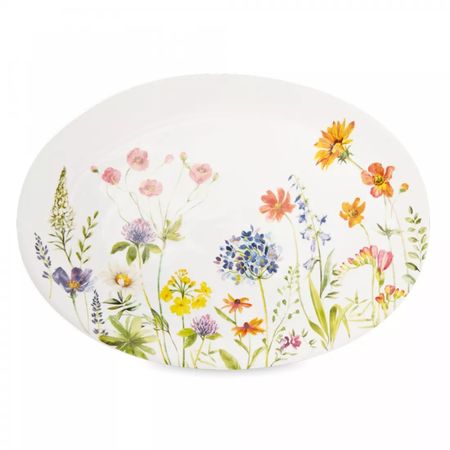 Блюдо Decor de table овальное Полевые цветы 39,7х29 см