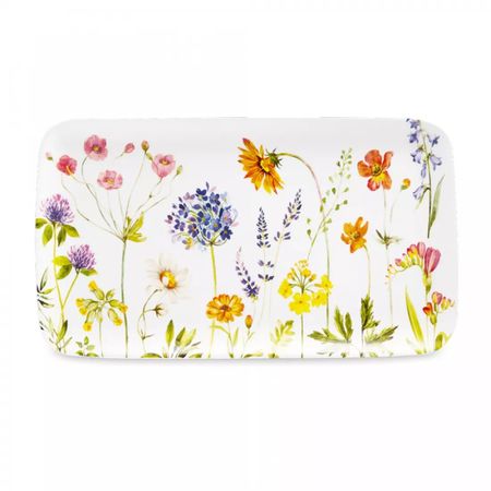 Блюдо Decor de table прямоугольное полевые цветы 36,7х21 см