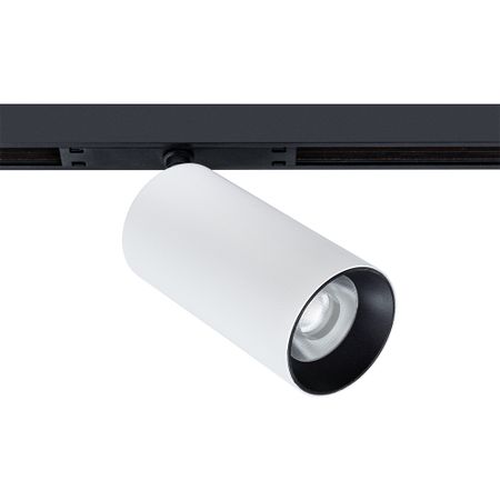 Светодиодный трековый светильник магнитный Arte Lamp Optima 4000К 16 Вт черный/белый (A7262PL-1WH) заглушка arte lamp optima для трекового шинопро встраиваемого подвесного белый