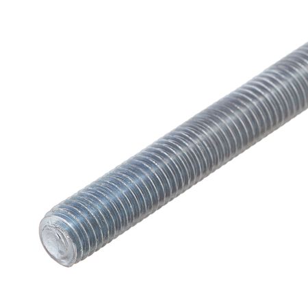 Шпилька резьбовая оцинкованная d12x2000 мм резьбовая втулка для двойного крепления оцинкованная m4 5x15мм
