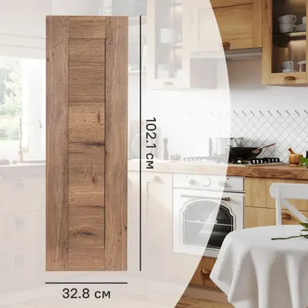 Фасад для кухонного шкафа Рошаль 32.8x102.1 см Delinia ID ЛДСП цвет темное дерево виктория михайловна рошаль быстрые заготовки