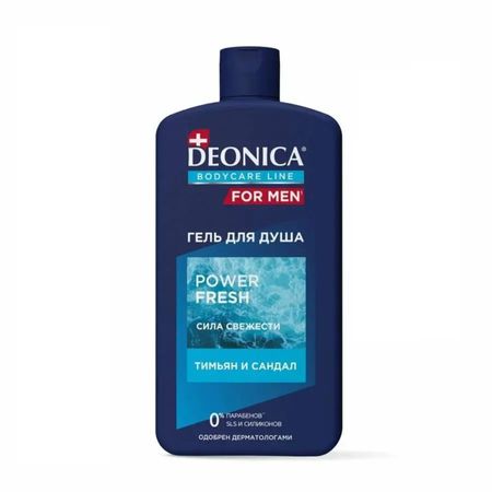 Гель для душа Deonica For men Power fresh 2в1 750 мл