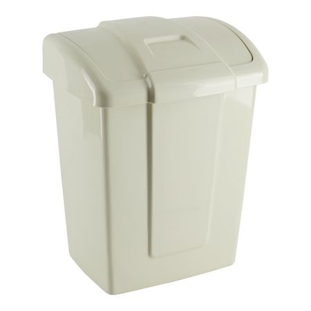 Контейнер для мусора Martika Форте с крышкой 6 л пластик слоновая кость
