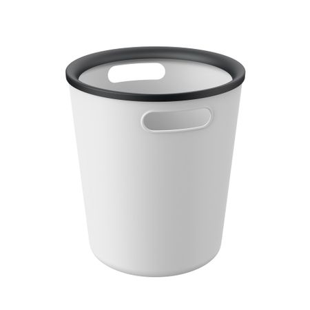 Ведро для мусора Ambient Folk 10 л пластик светло-серое