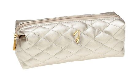 Janeke Косметичка стеганая бронзовая прямоугольная лежаки yami yami лежаки подстилка прямоугольная стеганая серая 2