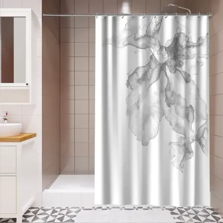 Штора для ванной Lemer Ardenne 180x200 см полиэстер цвет серый 4 шт комплект водонепроницаемые занавески для ванной