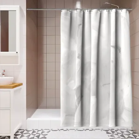 Штора для ванной Lemer Marmora 180x200 см полиэстер цвет серый 4 шт комплект водонепроницаемые занавески для ванной
