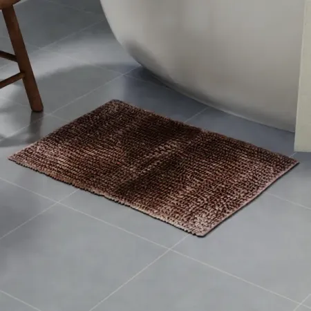 Коврик для ванной Lemer Loritani 50x80 см цвет коричневый